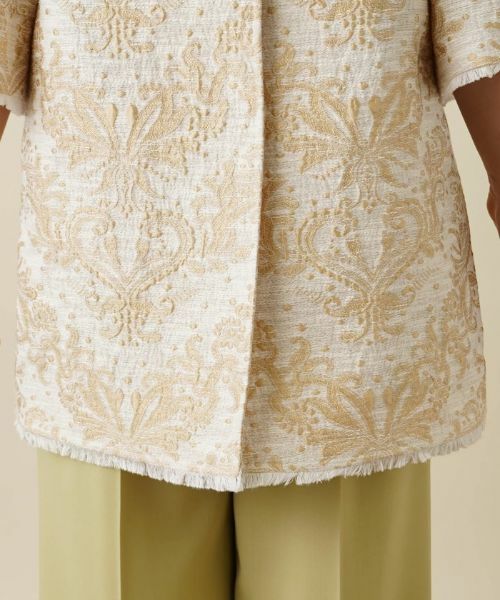 Leilian / レリアン テーラードジャケット | ジャガード刺繍ジャケット | 詳細14