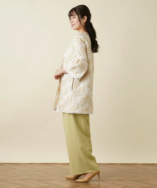 Leilian / レリアン テーラードジャケット | ジャガード刺繍ジャケット | 詳細2