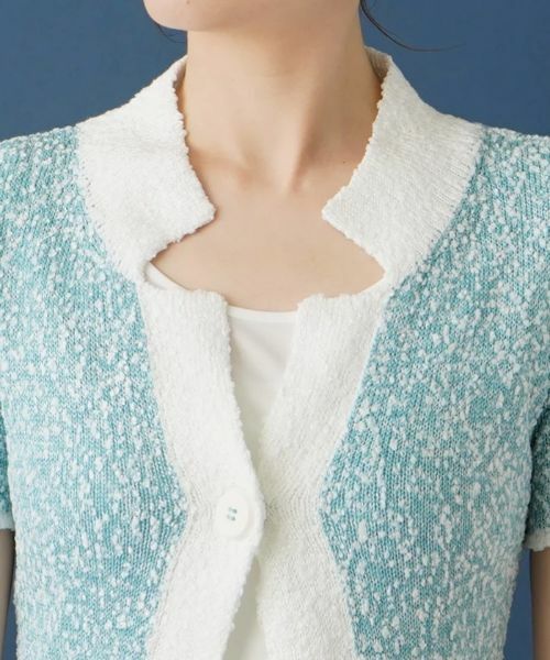 Leilian / レリアン カーディガン・ボレロ | 変型ネックカーディガン | 詳細7