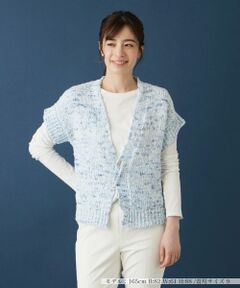 Leilian / レリアン カーディガン・ボレロ | 半そでミックスカーディガン