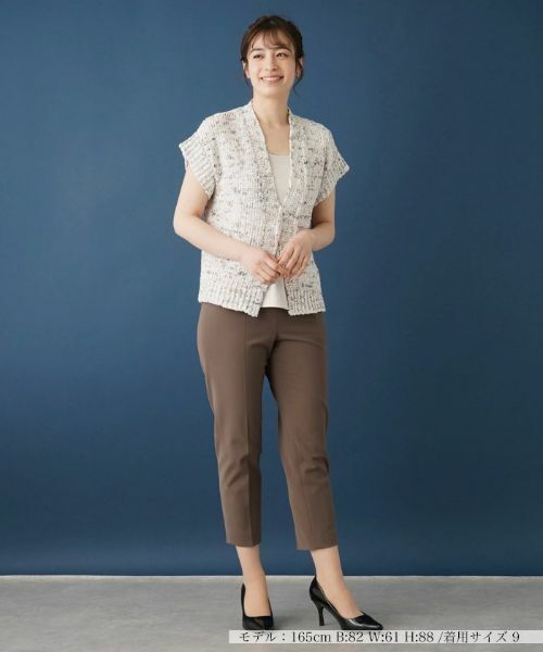 Leilian / レリアン カーディガン・ボレロ | 半そでミックスカーディガン | 詳細1