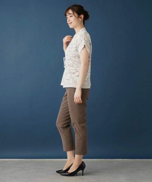 Leilian / レリアン カーディガン・ボレロ | 半そでミックスカーディガン | 詳細2