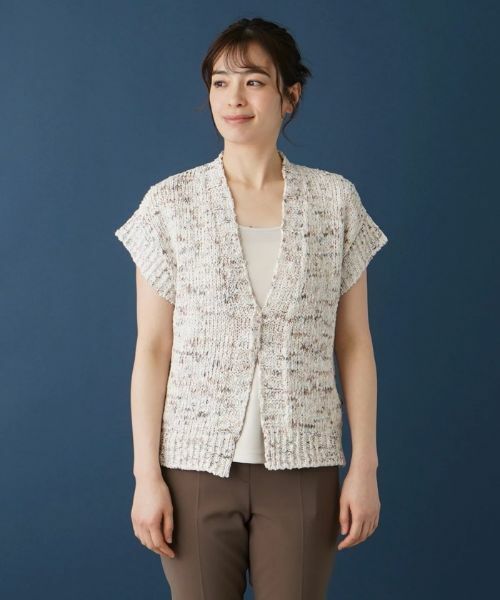 Leilian / レリアン カーディガン・ボレロ | 半そでミックスカーディガン | 詳細4