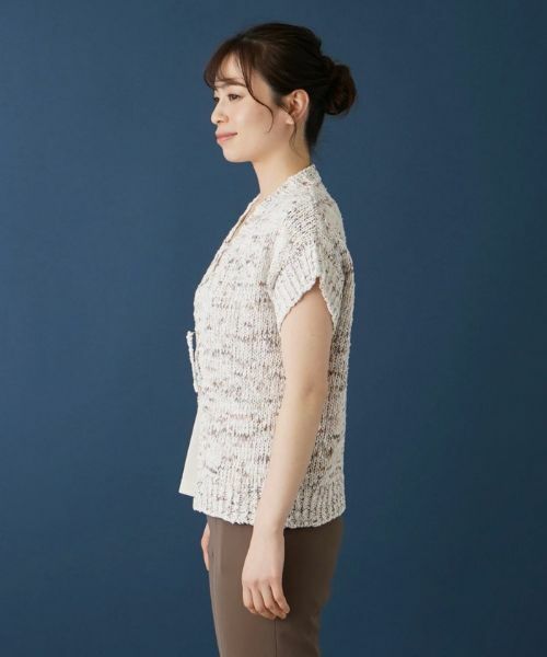 Leilian / レリアン カーディガン・ボレロ | 半そでミックスカーディガン | 詳細5