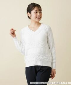 Leilian / レリアン ニット・セーター | Vネックニットプルオーバー