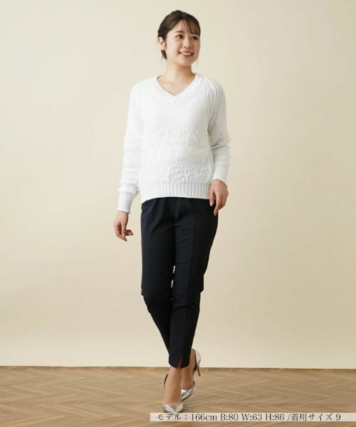 Leilian / レリアン ニット・セーター | Vネックニットプルオーバー | 詳細1