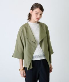 Leilian / レリアン テーラードジャケット | ノーカラージャケット