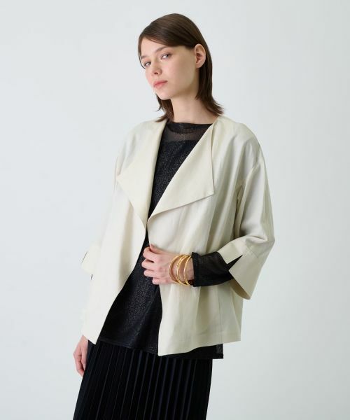 Leilian / レリアン テーラードジャケット | ノーカラージャケット | 詳細1