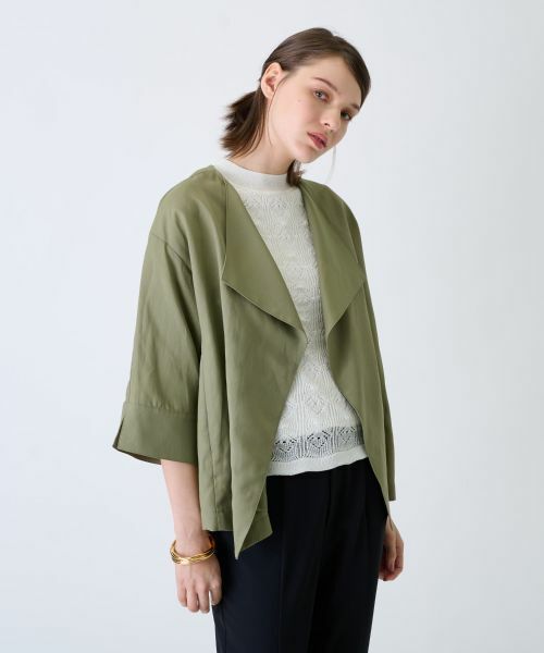 Leilian / レリアン テーラードジャケット | ノーカラージャケット | 詳細26