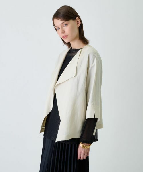 Leilian / レリアン テーラードジャケット | ノーカラージャケット | 詳細4