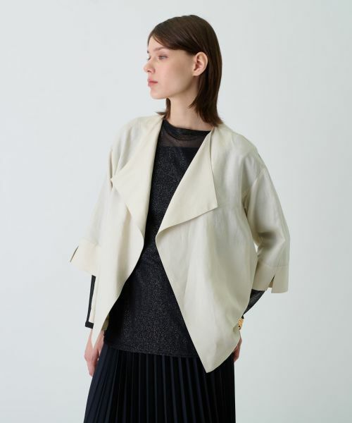 Leilian / レリアン テーラードジャケット | ノーカラージャケット | 詳細5