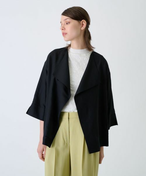 Leilian / レリアン テーラードジャケット | ノーカラージャケット | 詳細9
