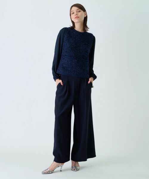 Leilian / レリアン ニット・セーター | 異素材コンビプルオーバー | 詳細21