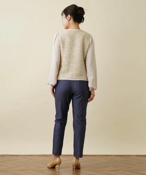 Leilian / レリアン ニット・セーター | 異素材コンビプルオーバー | 詳細25