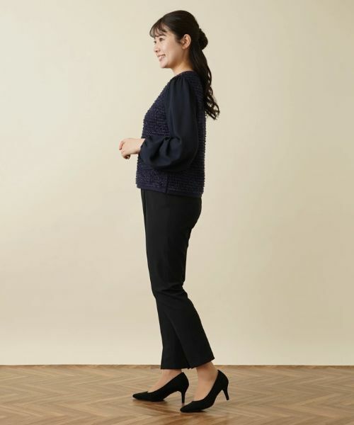 Leilian / レリアン ニット・セーター | 異素材コンビプルオーバー | 詳細28