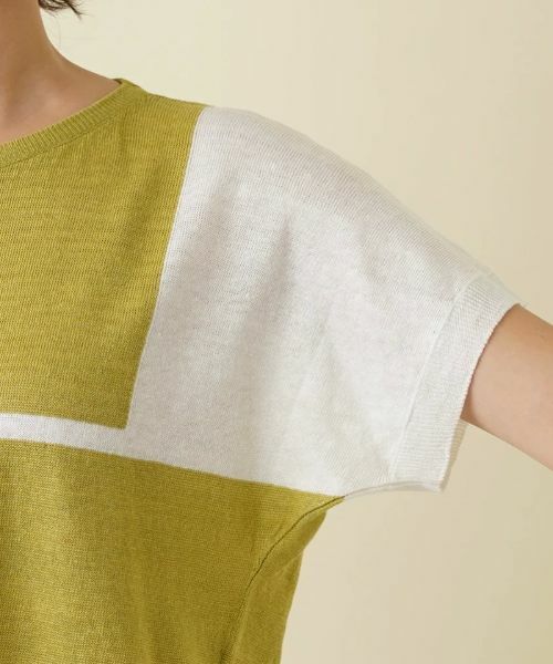 Leilian / レリアン ニット・セーター | ブロッキングデザインセーター | 詳細12