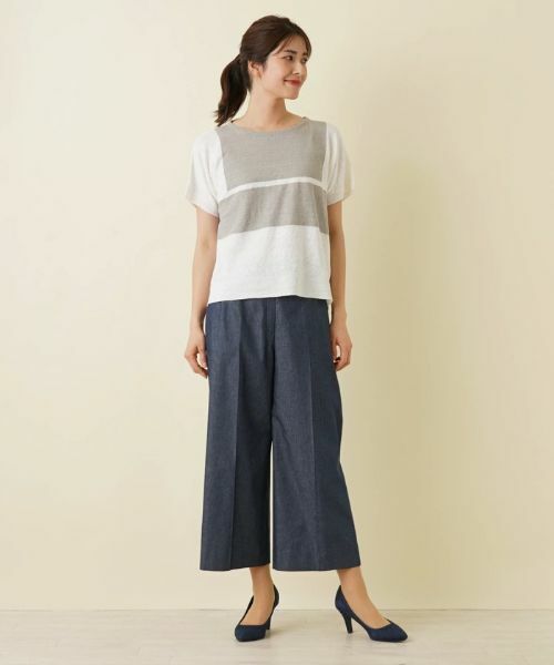 Leilian / レリアン ニット・セーター | ブロッキングデザインセーター | 詳細15