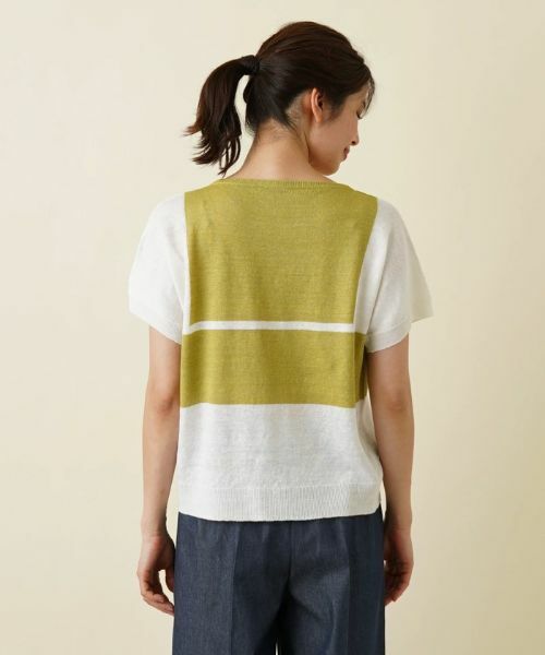 Leilian / レリアン ニット・セーター | ブロッキングデザインセーター | 詳細9