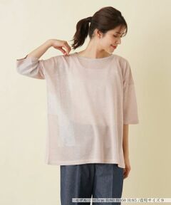 Leilian / レリアン ニット・セーター | 配色ライントップス【HAND】