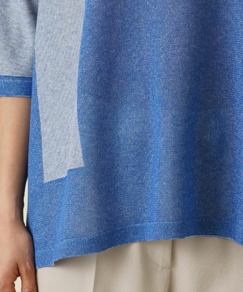 Leilian / レリアン ニット・セーター | 配色ライントップス【HAND】 | 詳細12