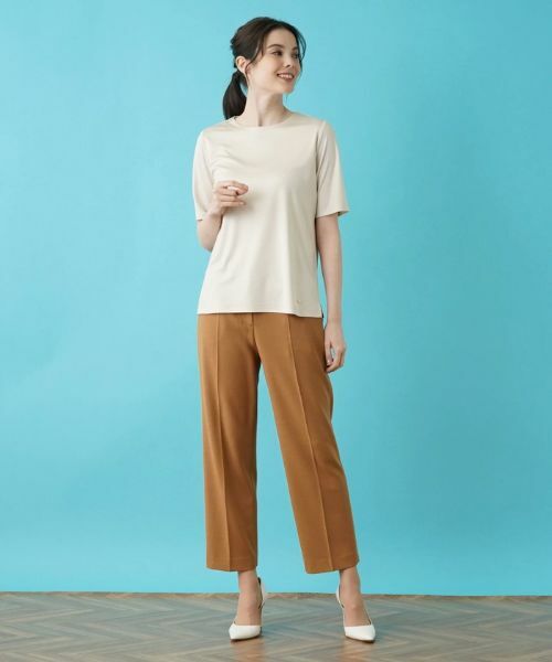 Leilian / レリアン カットソー | シルク100%半袖カットソー | 詳細1