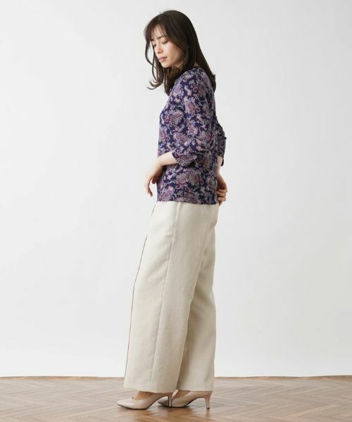 Leilian / レリアン カットソー | プリント7分袖カットソー | 詳細2