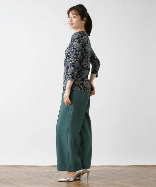 Leilian / レリアン カットソー | プリント7分袖カットソー | 詳細5