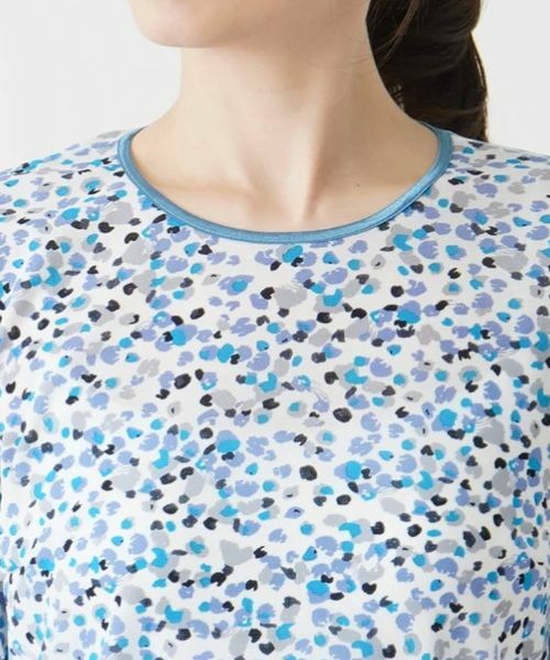 Leilian / レリアン カットソー | ドットプリント7分袖カットソー | 詳細10