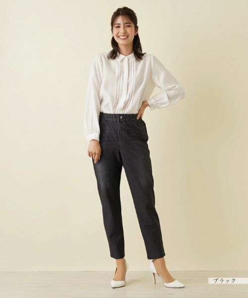 Leilian / レリアン その他パンツ | デニムプリントレギンスパンツ | 詳細1