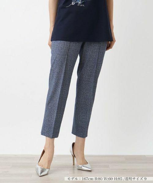 Leilian/レリアン アンクルパンツ ネイビー系 7(S)