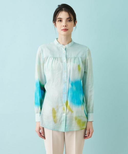 Leilian / レリアン シャツ・ブラウス | プリントシアーブラウス【ハローマイドレス】 | 詳細10