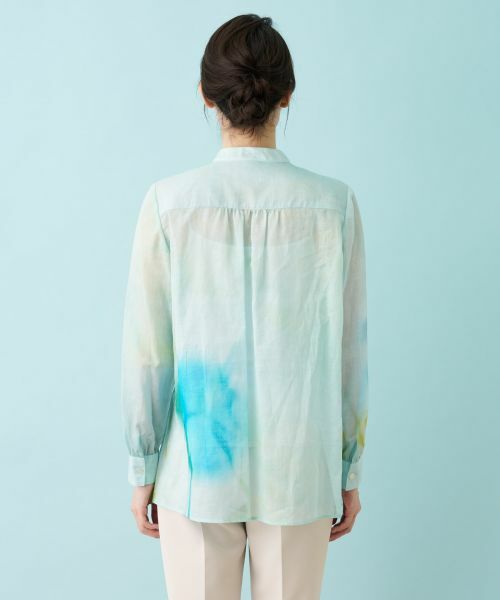 Leilian / レリアン シャツ・ブラウス | プリントシアーブラウス【ハローマイドレス】 | 詳細12