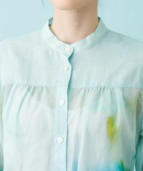 Leilian / レリアン シャツ・ブラウス | プリントシアーブラウス【ハローマイドレス】 | 詳細13