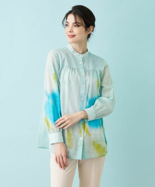 Leilian / レリアン シャツ・ブラウス | プリントシアーブラウス【ハローマイドレス】 | 詳細2