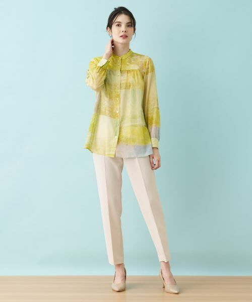 Leilian / レリアン シャツ・ブラウス | プリントシアーブラウス【ハローマイドレス】 | 詳細22