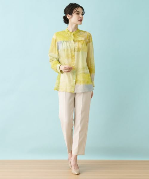 Leilian / レリアン シャツ・ブラウス | プリントシアーブラウス【ハローマイドレス】 | 詳細23