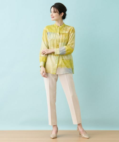 Leilian / レリアン シャツ・ブラウス | プリントシアーブラウス【ハローマイドレス】 | 詳細24