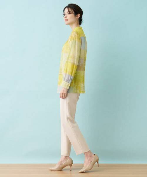 Leilian / レリアン シャツ・ブラウス | プリントシアーブラウス【ハローマイドレス】 | 詳細25