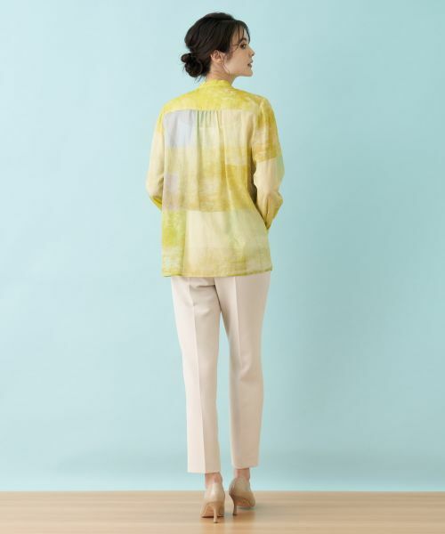 Leilian / レリアン シャツ・ブラウス | プリントシアーブラウス【ハローマイドレス】 | 詳細26