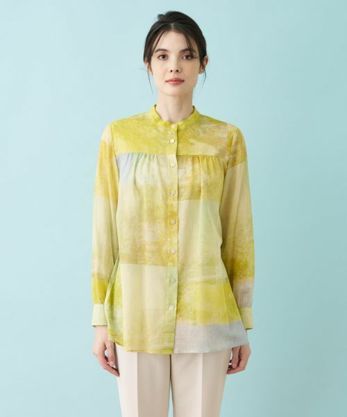 Leilian / レリアン シャツ・ブラウス | プリントシアーブラウス【ハローマイドレス】 | 詳細27