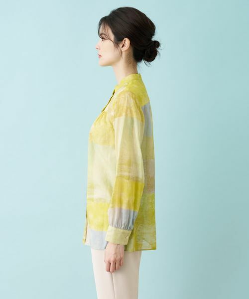 Leilian / レリアン シャツ・ブラウス | プリントシアーブラウス【ハローマイドレス】 | 詳細28