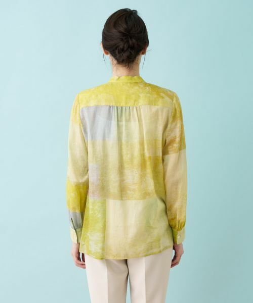 Leilian / レリアン シャツ・ブラウス | プリントシアーブラウス【ハローマイドレス】 | 詳細29