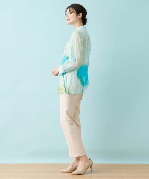 Leilian / レリアン シャツ・ブラウス | プリントシアーブラウス【ハローマイドレス】 | 詳細6