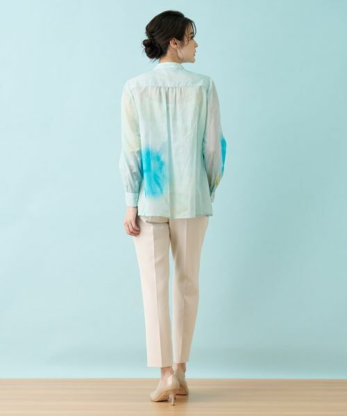 Leilian / レリアン シャツ・ブラウス | プリントシアーブラウス【ハローマイドレス】 | 詳細9