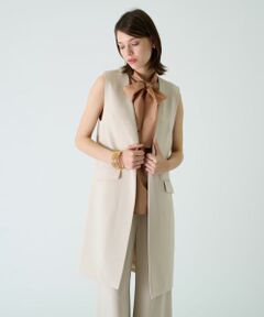 Leilian / レリアン テーラードジャケット | 【店舗人気】【セットアップ対応商品】ロングベスト