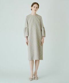 Leilian / レリアン ドレス | 【セレモニー】ストレッチミディ丈ワンピース