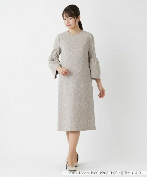 Leilian / レリアン ドレス | 【セレモニー】ストレッチミディ丈ワンピース | 詳細10