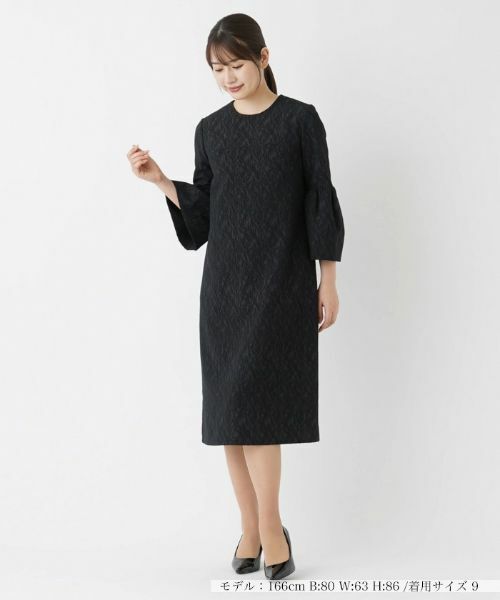 Leilian / レリアン ドレス | 【セレモニー】ストレッチミディ丈ワンピース | 詳細23