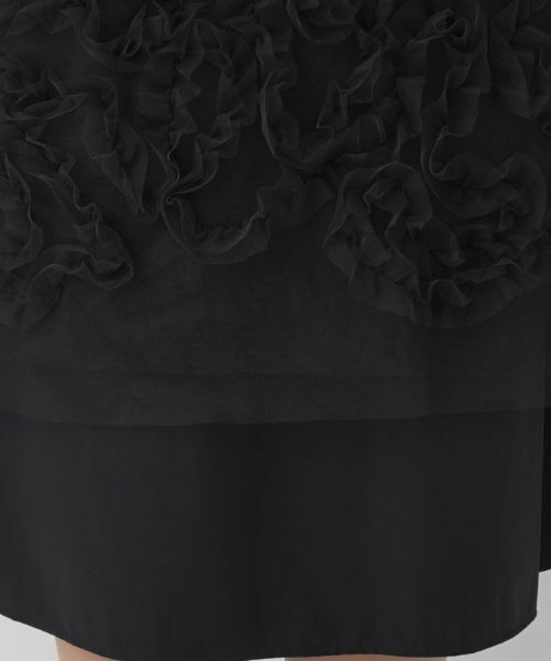 Leilian / レリアン ミニ・ひざ丈スカート | チュールフリルスカート | 詳細15