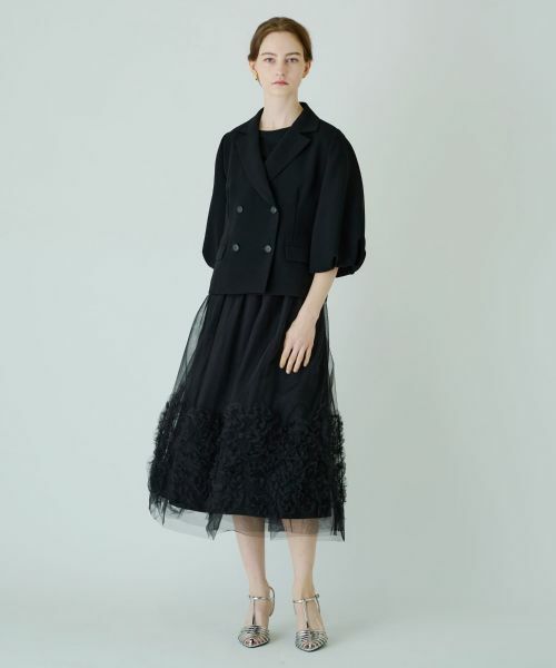 Leilian / レリアン ミニ・ひざ丈スカート | チュールフリルスカート | 詳細3